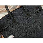 Birkin Black Silver Buckle togo French original beeswax thread