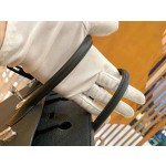 Birkin Black Silver Buckle togo French original beeswax thread