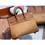 birkin30 imported cow hair ➕ golden brown swift full handmade gold buckle