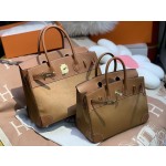 birkin30 imported cow hair ➕ golden brown swift full handmade gold buckle