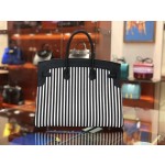 Birkin Riga 30cm swift leather spell imported canvas top handmade! Counter quality!