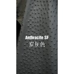 Hermes production of exclusive leather contact customer service custom South African wild ostrich skin:Charcoal Gray