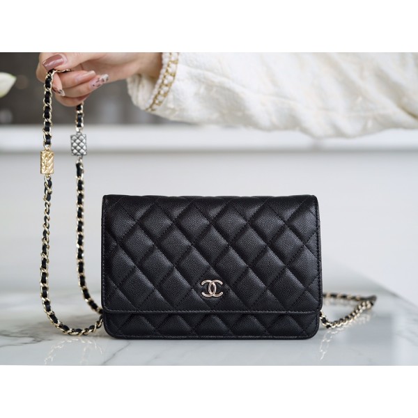 Chanel 𝑾𝒐𝒄 hair bag 𝟮𝟭/𝟮𝟮 autumn and winter new gold chain caviar grain embossed calfskin