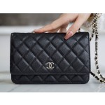 Chanel 𝑾𝒐𝒄 hair bag 𝟮𝟭/𝟮𝟮 autumn and winter new gold chain caviar grain embossed calfskin