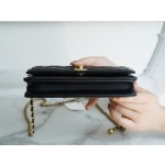 CHANEL 𝑾𝒐𝒄 hair bag metal ball 𝒘𝒐𝒄 black