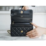 CHANEL 𝑾𝒐𝒄 hair bag metal ball 𝒘𝒐𝒄 black