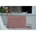 Chanel 𝑾𝒐𝒄 hair bag metallic ball 𝒘𝒐𝒄𝒄 dry rose pink