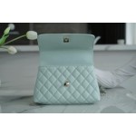 CHANEL 𝑪𝒐𝑪𝒐 𝒉𝒂𝒏𝒅𝒍 𝒆 New cowhide handle small 𝙗𝙖𝙗𝙮 blue