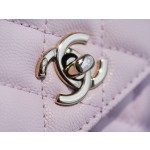 CHANEL 𝑪𝒐𝑪𝒐 𝒉𝒂𝒏𝒅𝒍𝒆 New Cowhide Handle Small Cherry Blossom Pink