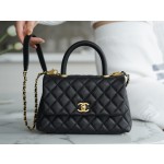 CHANEL 𝑪𝒐𝑪𝒐 𝒉𝒂𝒏𝒅𝒍 𝒆 New Cowhide Handle Small Black