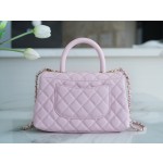 CHANEL 𝑪𝒐𝑪𝒐 𝒉𝒂𝒏𝒅𝒍 𝒆 New Cowhide Handle Small Cherry Blossom Powder