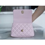 CHANEL 𝑪𝒐𝑪𝒐 𝒉𝒂𝒏𝒅𝒍𝒆 New Cowhide Handle 𝗠𝗶𝗡𝗶𝗡𝗶 Sakura Pink 🌸
