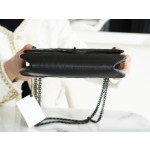 𝗖𝗵𝗮𝗻𝗲𝗹 Replica ❷. ❺❺ V pattern Small Black