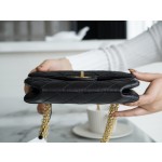 𝗖𝗵𝗮𝗻𝗲𝗹 Replica ❷. ❺❺ Italian [Montebello] tire cowhide 𝗠𝗶𝗻𝗶 black gold