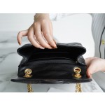 𝗖𝗵𝗮𝗻𝗲𝗹 Replica ❷. ❺❺ Italian [Montebello] tire cowhide 𝗠𝗶𝗻𝗶 black gold