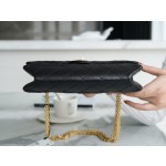 𝗖𝗵𝗮𝗻𝗲𝗹 Replica ❷. ❺❺ Italian [Montebello] Calfskin Small  Black Gold