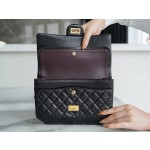 𝗖𝗵𝗮𝗻𝗲𝗹 Replica ❷. ❺❺ Italian [Montebello] Calfskin Small  Black Gold