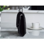 𝗖𝗵𝗮𝗻𝗲𝗹 Replica ❷. ❺❺ Italian [Montebello] Calfskin Small   Black Silver