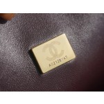 𝗖𝗵𝗮𝗻𝗲𝗹 Replica ❷. ❺❺ Italian [Montebello] Calfskin Large   Black Gold