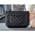 𝗖𝗵𝗮𝗻𝗲𝗹 Replica ❷. ❺❺ Italian [Montebello] Calfskin Large   Black Silver