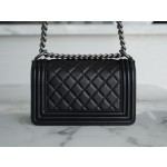 𝗖𝗵𝗮𝗻𝗲𝗹 𝗟𝗲𝗯𝗼 𝘆Italy 🇮🇹GR original lambskin：Small Black Silver