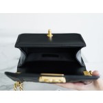 𝗖𝗵𝗮𝗻𝗲𝗹 𝗟𝗲𝗯𝗼 𝘆Italy 🇮🇹GR original lambskin：Small Black Gold