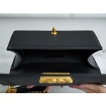 𝗖𝗵𝗮𝗻𝗲𝗹 𝗟𝗲𝗯𝗼 𝘆Italy 🇮🇹GR original lambskin：Medium Black Gold