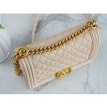 𝗖𝗵𝗮𝗻𝗲𝗹 𝗟𝗲𝗯𝗼𝘆 Imported custom caviar calfskin:Medium Light apricot