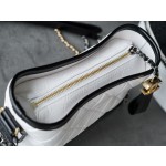 𝗖𝗵𝗮𝗻𝗲𝗹 𝗚𝗮𝗯𝗿𝗶𝗲𝗹𝗲❥ classic stray bag Italy 🇮🇹 "Montebello" original cowhide：Small  Blue and White