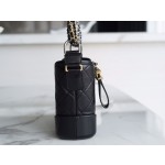 𝗖𝗵𝗮𝗻𝗲𝗹 𝗚𝗮𝗯𝗿𝗶𝗲𝗹𝗲❥ classic stray bag Italy 🇮🇹 "Montebello" original cowhide：Small  Black