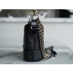 𝗖𝗵𝗮𝗻𝗲𝗹𝗚𝗮𝗯𝗿𝗶𝗲𝗹𝗲❥⼵ New style stray bag Italy 🇮🇹 Montebello original cowhide: small black