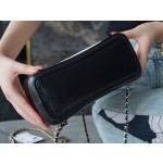 𝗖𝗵𝗮𝗻𝗲𝗹𝗚𝗮𝗯𝗿𝗶𝗲𝗹𝗲❥vagrancyBackpack Italy 🇮🇹 "Montebello" original tire cowhide：Small🖤🤍 Black and white