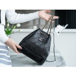 𝗖𝗵𝗮𝗻𝗲𝗹𝗚𝗮𝗯𝗿𝗶𝗲𝗹𝗲❥vagrancyBackpack Italy 🇮🇹 "Montebello" original tire cowhide：Small🖤Classic Black