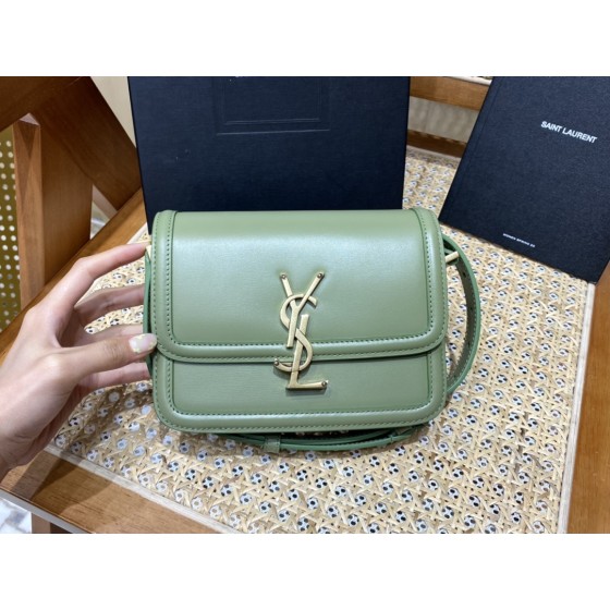 SAINT LAURENT 𝑺𝑶𝑳𝑭𝑬𝑹𝑰𝑵𝑶 𝑩𝑶𝑿 🎐.「avocado green」#：634306