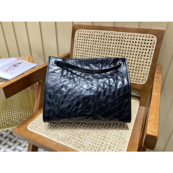 SAINT LAURENT 𝑵𝒊𝒌𝒊 𝒔𝒉𝒐𝒑𝒑𝒊𝒏𝒈 𝒃𝒂𝒈 #577999original leather.JD