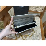 SAINT LAURENT 𝙈𝙊𝙉𝙊𝙂𝙍𝘼𝙈 𝙈𝙄𝙓 𝙈𝘼𝙏𝙀𝙇𝘼𝙎𝙎É #620280 original leather