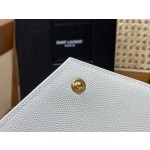 SAINT LAURENT 𝙈𝙊𝙉𝙊𝙂𝙍𝘼𝙈 𝙈𝙄𝙓 𝙈𝘼𝙏𝙀𝙇𝘼𝙎𝙎É #620280 original leather