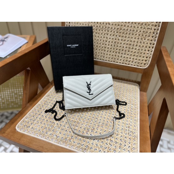 SAINT LAURENT 𝐖𝐨𝐜 𝟭𝟵𝐜𝐦 #393953 original leather.JD