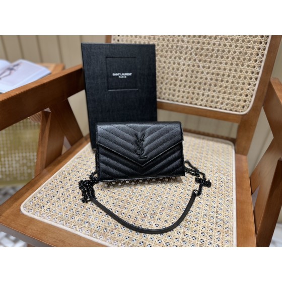 SAINT LAURENT 𝐖𝐨𝐜 𝟭𝟵𝐜𝐦 #393953 original leather.JD