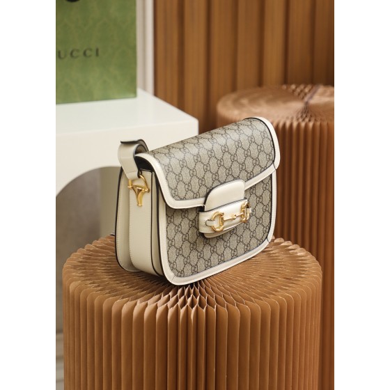 GUCCI ace product 𝐇𝐨𝐫𝐬𝐞𝐛𝐢𝐭 𝟭𝟵𝟱𝟱 saddle bag #602204