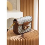 GUCCI 𝟭𝟵𝟱𝟱 𝙈𝙞𝙣𝙞 Horsebit Buckle Series Genuine Leather #658574#