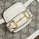 GUCCI 𝟭𝟵𝟱𝟱 𝙈𝙞𝙣𝙞 Horsebit Buckle Series Genuine Leather #658574#