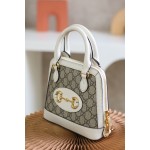 GUCCI 𝟭 𝟵 𝟱 𝟱 horsebit buckle series new member [𝐌𝐢𝐧𝐢 small shell] genuine leather #640716