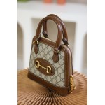 GUCCI 𝟭 𝟵 𝟱 𝟱 horsebit buckle series new member [𝐌𝐢𝐧𝐢 small shell] genuine leather #640716