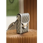 GUCCI horsebit buckle 𝟭𝟵𝟱𝟱 series mobile phone bag #625615