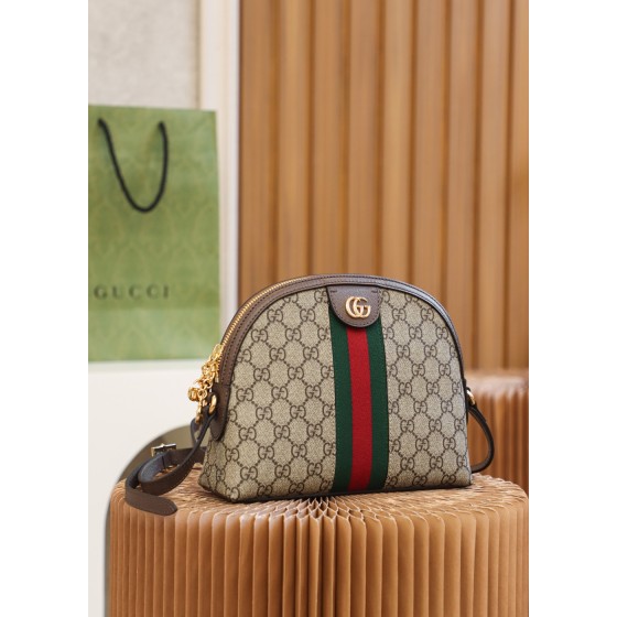 GUCCI upgraded version 𝐎𝐩𝐡𝐢𝐝𝐚 𝐆𝐆 small shell original leather #499621