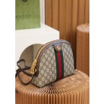 GUCCI upgraded version 𝐎𝐩𝐡𝐢𝐝𝐚 𝐆𝐆 small shell original leather #499621