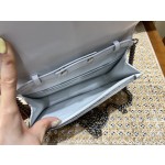 BALENCIAGA 𝘄𝗮𝗹𝗹𝗲𝘁 𝗼𝗻 𝗰𝗵𝗮𝗶𝗻 ▪️ crocodile pattern white white buckle