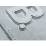 BALENCIAGA 𝘄𝗮𝗹𝗹𝗲𝘁 𝗼𝗻 𝗰𝗵𝗮𝗶𝗻 ▪️ crocodile pattern white white buckle