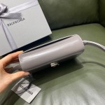 BALENCIAGA 𝘀𝗺𝗮𝗹𝗹 𝗯𝗮𝗴 Plain grey silver buckle
